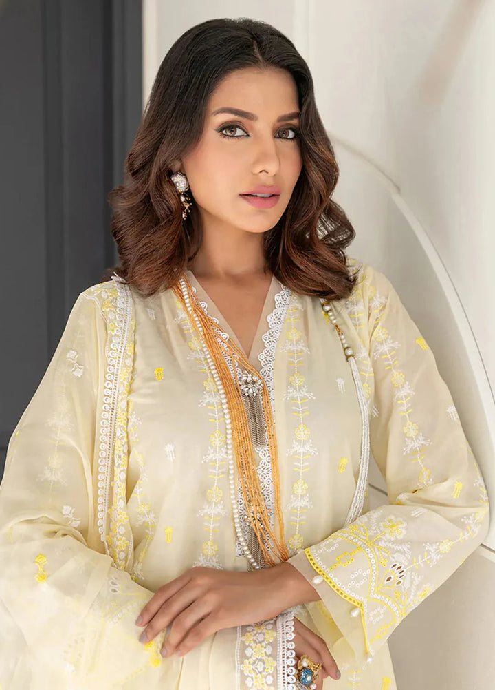 Mehro Maah By Addee Embroidered Lawn Suit Unstitched 3 Piece AD24M USA-1058 - Summer Collection