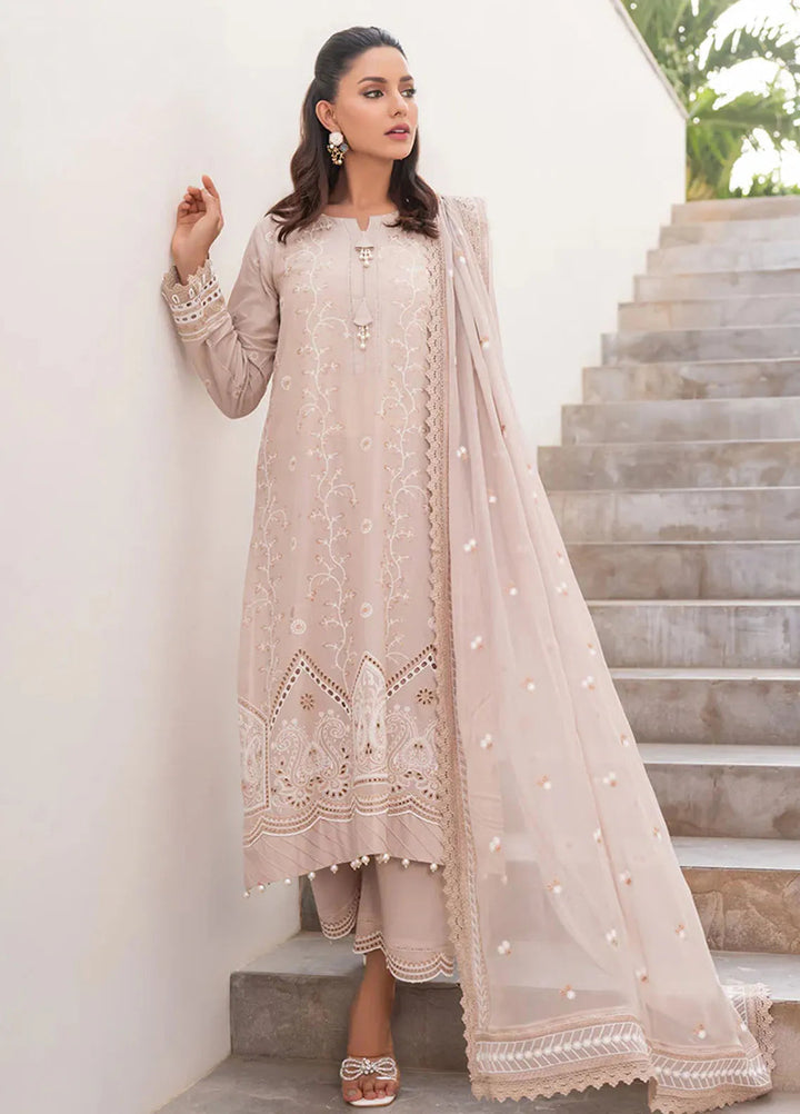 Mehro Maah By Addee Embroidered Lawn Suit Unstitched 3 Piece AD24M USA-1059 - Summer Collection