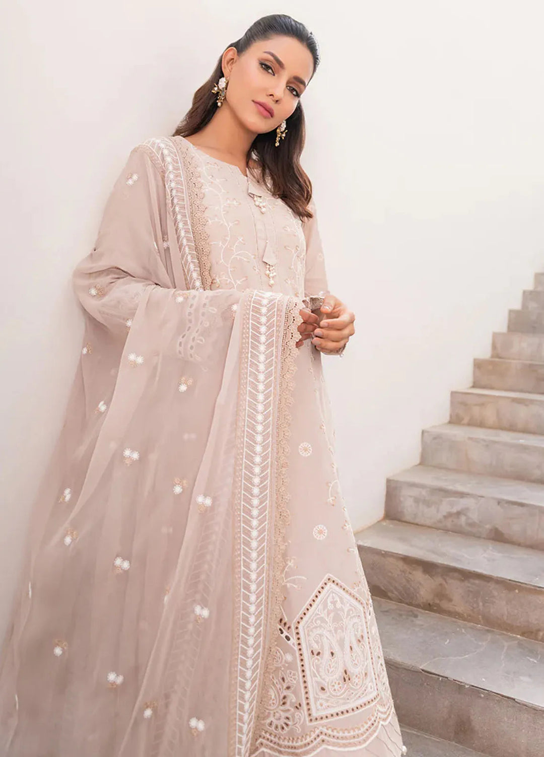 Mehro Maah By Addee Embroidered Lawn Suit Unstitched 3 Piece AD24M USA-1059 - Summer Collection