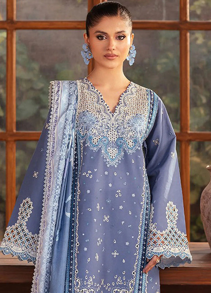 Mehroze by Bin Ilyas Embroidered Lawn Suit Unstitched 3 Piece BI25MS 91 A - Summer Collection