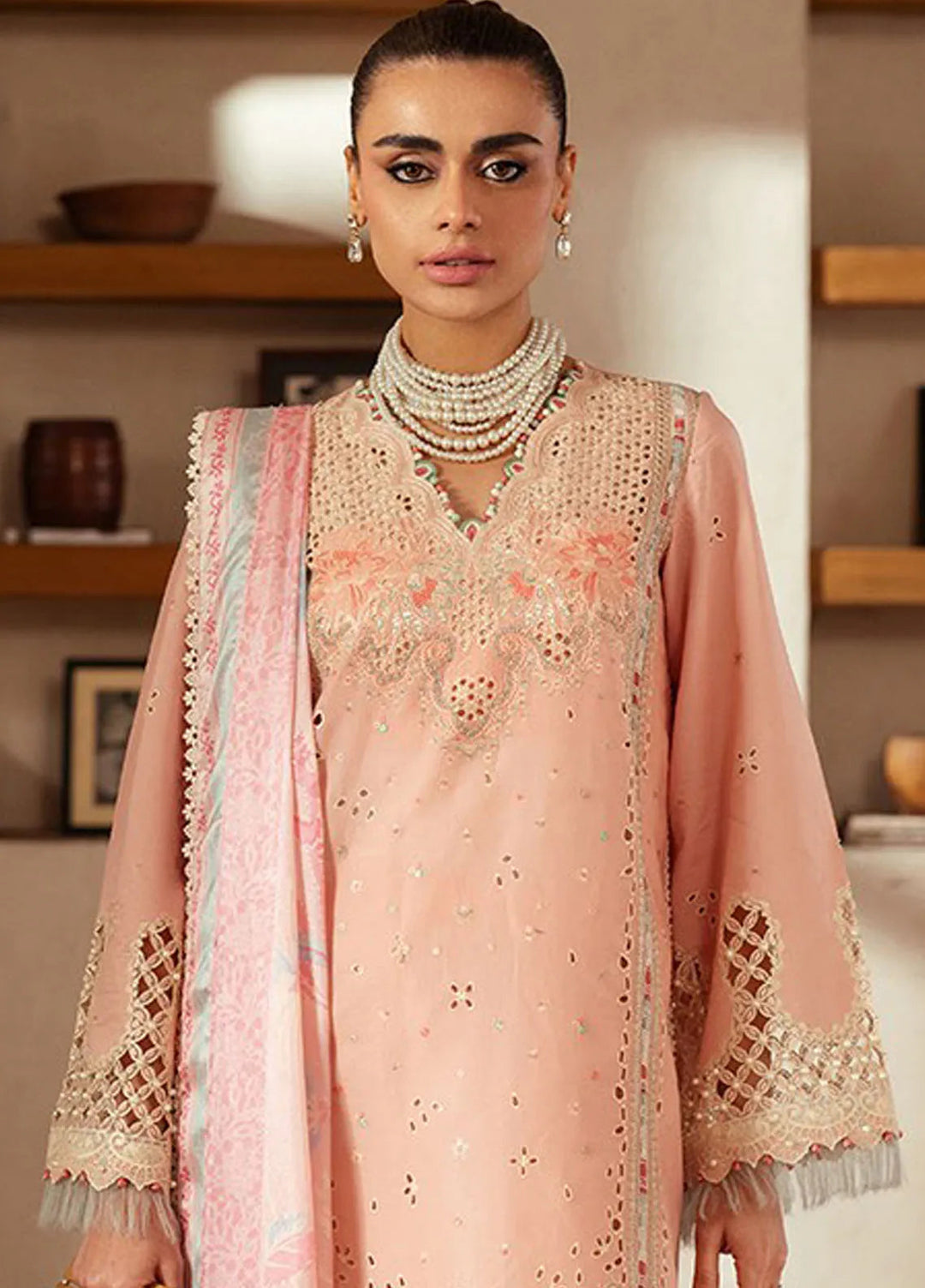 Mehroze by Bin Ilyas Embroidered Lawn Suit Unstitched 3 Piece BI25MS 91 B - Summer Collection