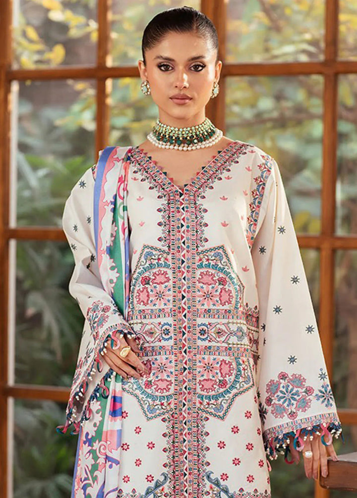 Mehroze by Bin Ilyas Embroidered Lawn Suit Unstitched 3 Piece BI25MS 92 A - Summer Collection