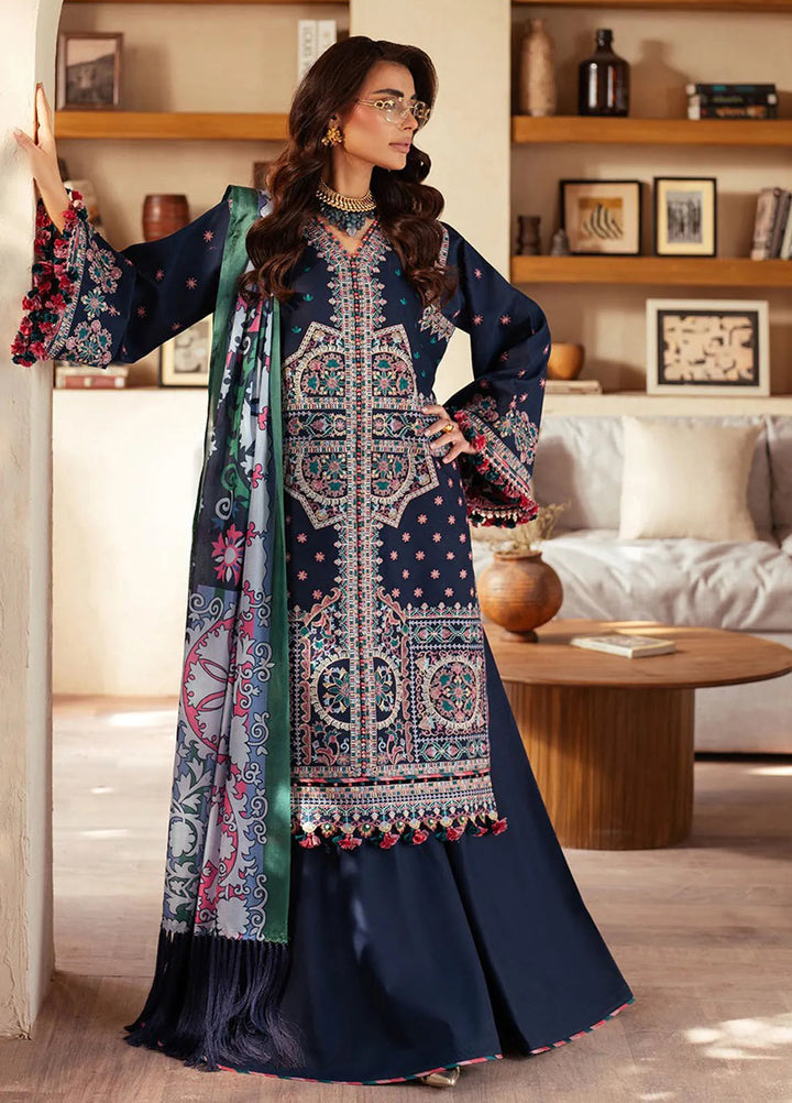 Mehroze by Bin Ilyas Embroidered Lawn Suit Unstitched 3 Piece BI25MS 92 B - Summer Collection