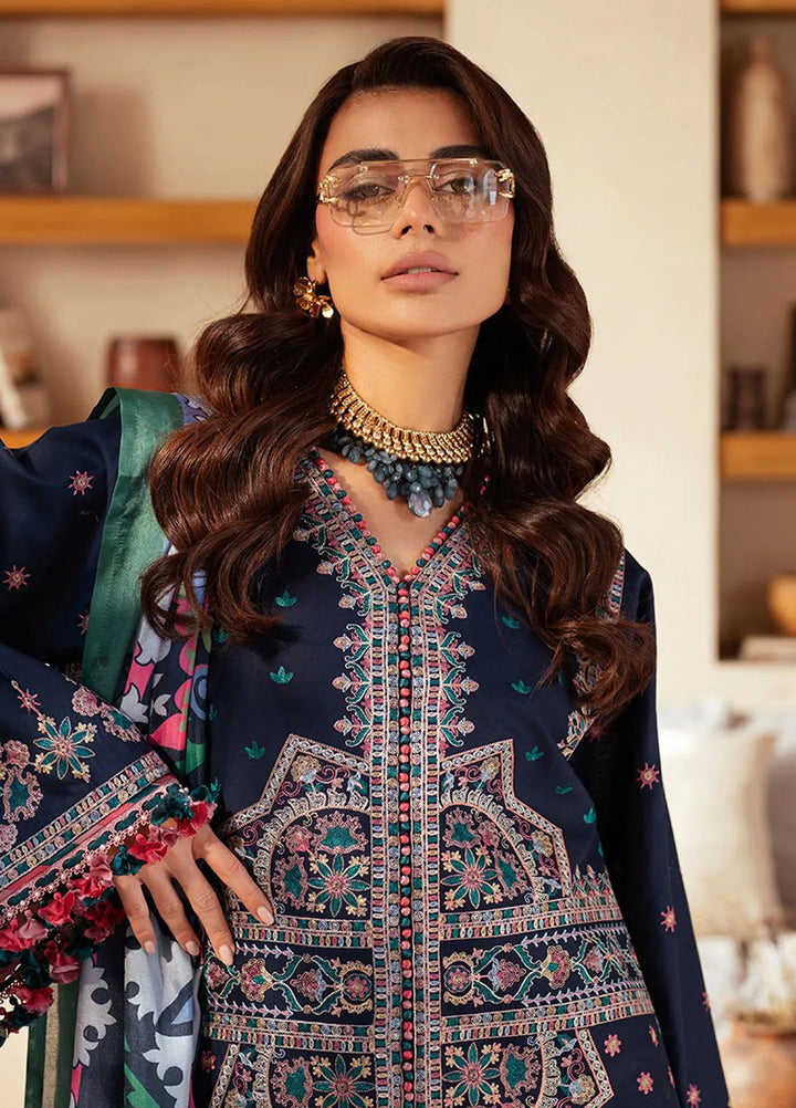 Mehroze by Bin Ilyas Embroidered Lawn Suit Unstitched 3 Piece BI25MS 92 B - Summer Collection