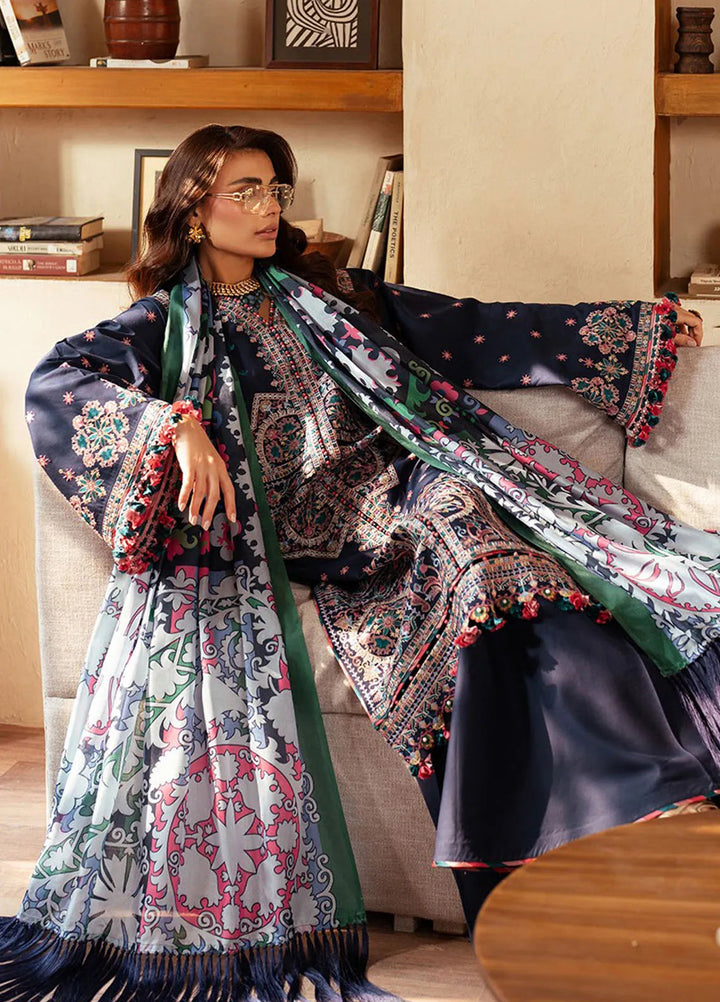 Mehroze by Bin Ilyas Embroidered Lawn Suit Unstitched 3 Piece BI25MS 92 B - Summer Collection