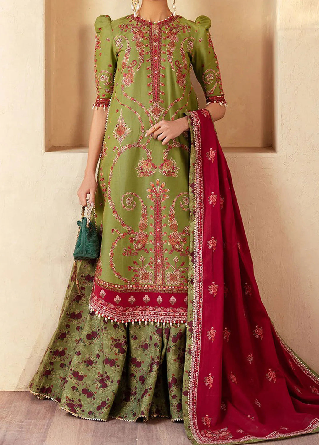 Mehroze by Bin Ilyas Embroidered Lawn Suit Unstitched 3 Piece BI25MS 93 B - Summer Collection