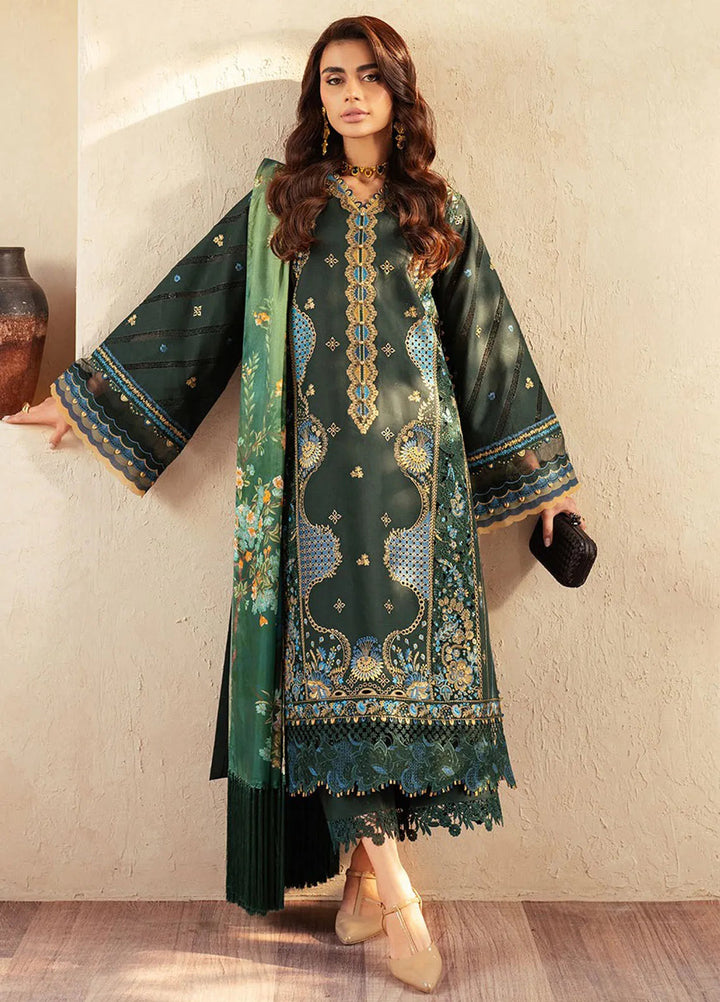 Mehroze by Bin Ilyas Embroidered Lawn Suit Unstitched 3 Piece BI25MS 94 A - Summer Collection