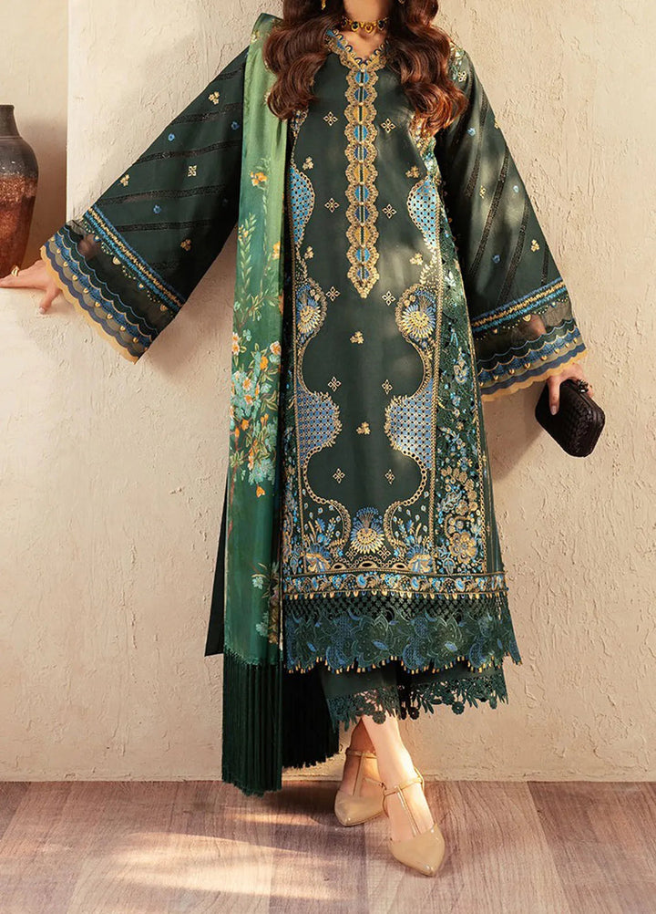 Mehroze by Bin Ilyas Embroidered Lawn Suit Unstitched 3 Piece BI25MS 94 A - Summer Collection