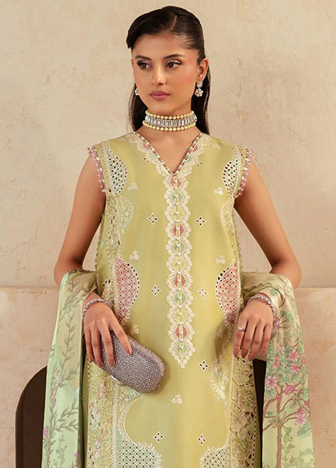 Mehroze by Bin Ilyas Embroidered Lawn Suit Unstitched 3 Piece BI25MS 94 B - Summer Collection