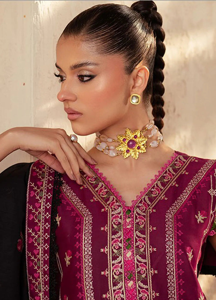 Mehroze by Bin Ilyas Embroidered Lawn Suit Unstitched 3 Piece BI25MS 95 A - Summer Collection
