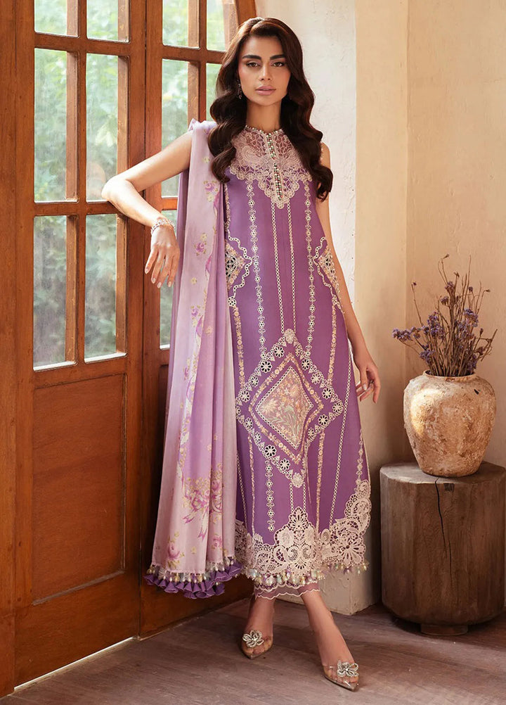 Mehroze by Bin Ilyas Embroidered Lawn Suit Unstitched 3 Piece BI25MS 96 A - Summer Collection