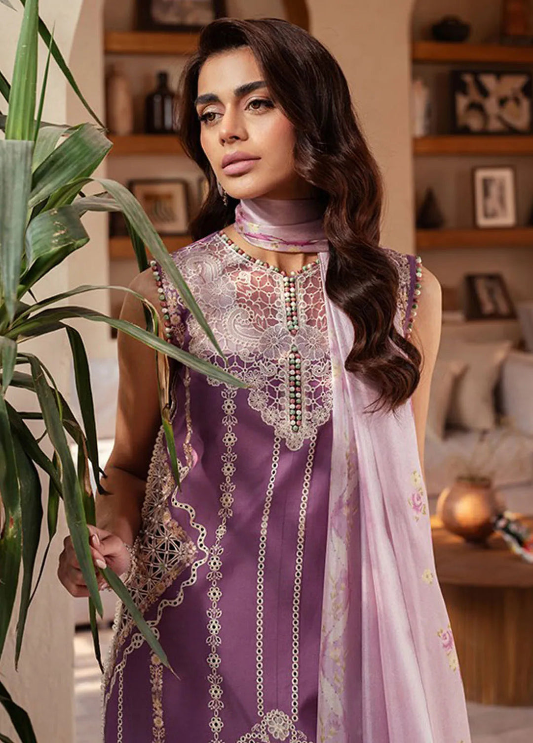 Mehroze by Bin Ilyas Embroidered Lawn Suit Unstitched 3 Piece BI25MS 96 A - Summer Collection