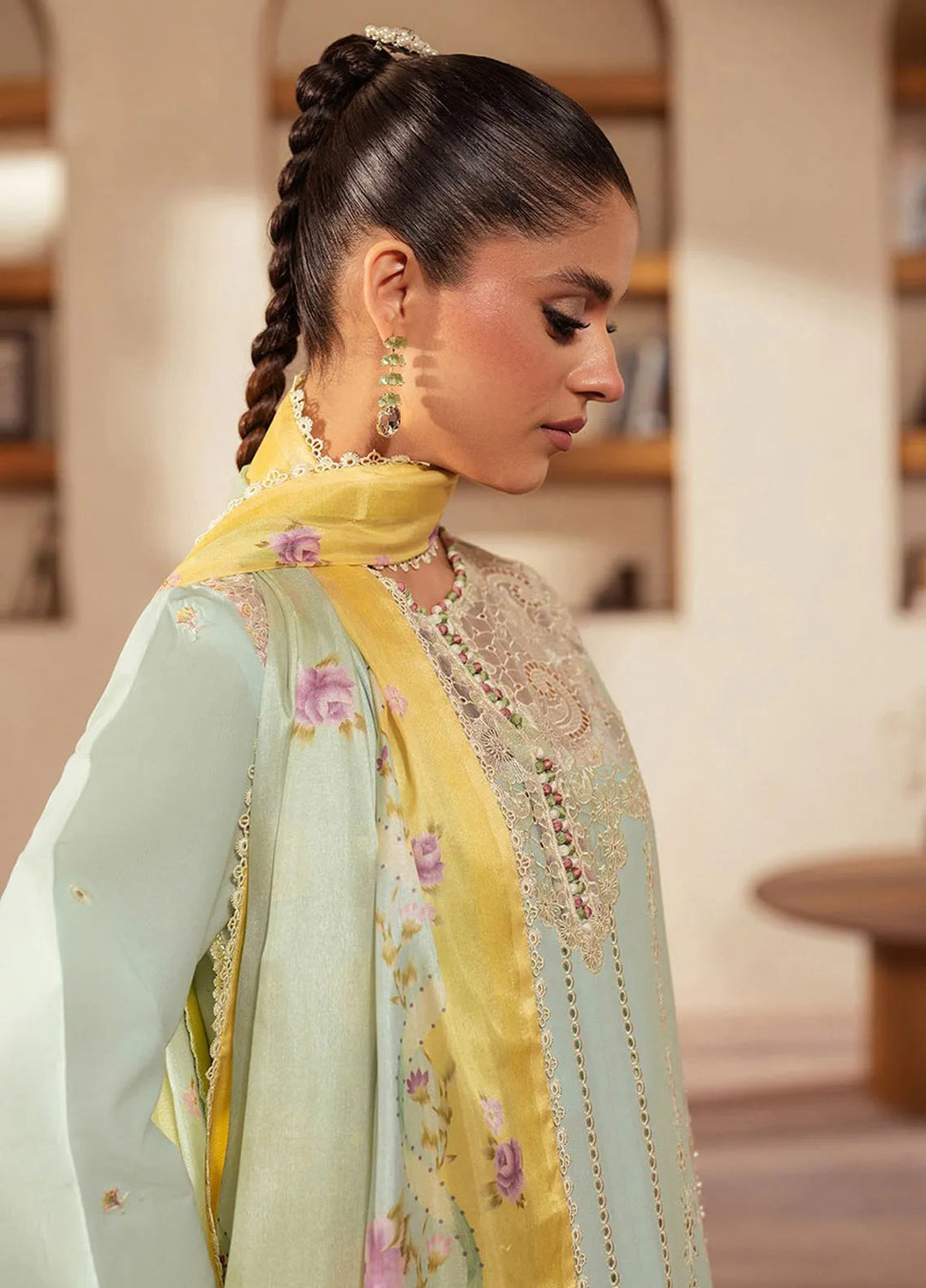 Mehroze by Bin Ilyas Embroidered Lawn Suit Unstitched 3 Piece BI25MS 96 B - Summer Collection