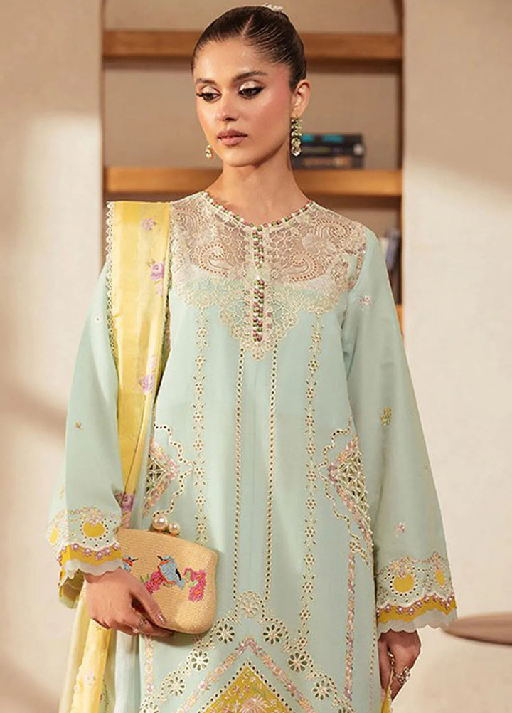 Mehroze by Bin Ilyas Embroidered Lawn Suit Unstitched 3 Piece BI25MS 96 B - Summer Collection