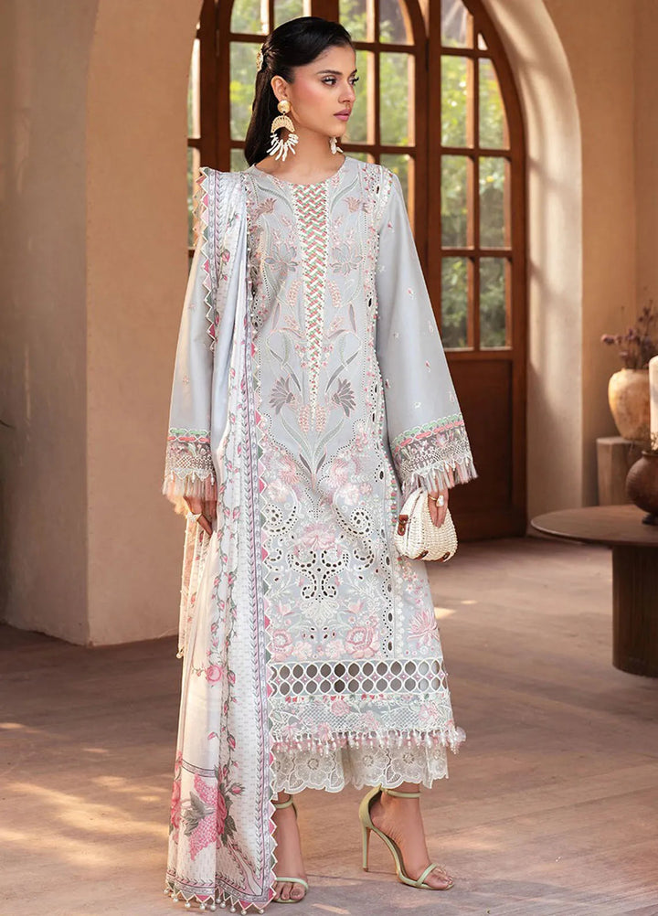 Mehroze by Bin Ilyas Embroidered Lawn Suit Unstitched 3 Piece BI25MS 97 A - Summer Collection