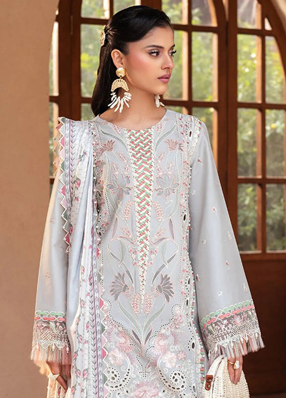 Mehroze by Bin Ilyas Embroidered Lawn Suit Unstitched 3 Piece BI25MS 97 A - Summer Collection