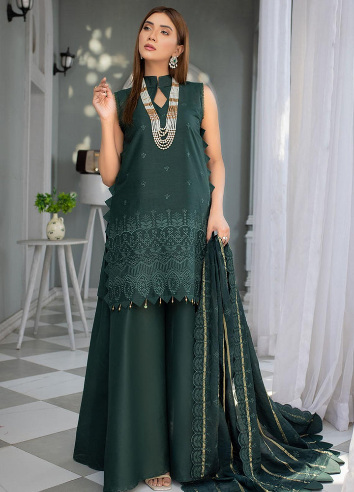 Mehru By Mahnur Embroidered Chikankari Lawn Suits Unstitched 3 Piece MN23MH D-02 - Eid Collection