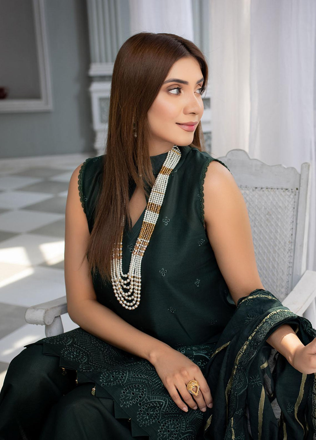 Mehru By Mahnur Embroidered Chikankari Lawn Suits Unstitched 3 Piece MN23MH D-02 - Eid Collection