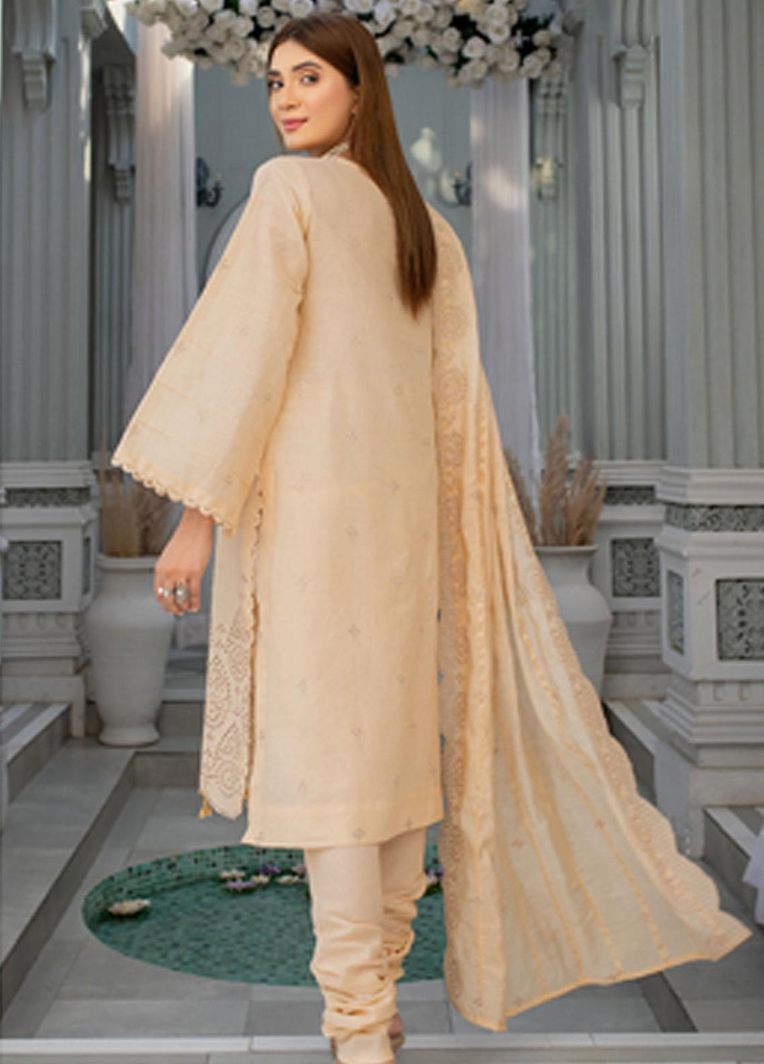 Mehru By Mahnur Embroidered Chikankari Lawn Suits Unstitched 3 Piece MN23MH D-04 - Eid Collection