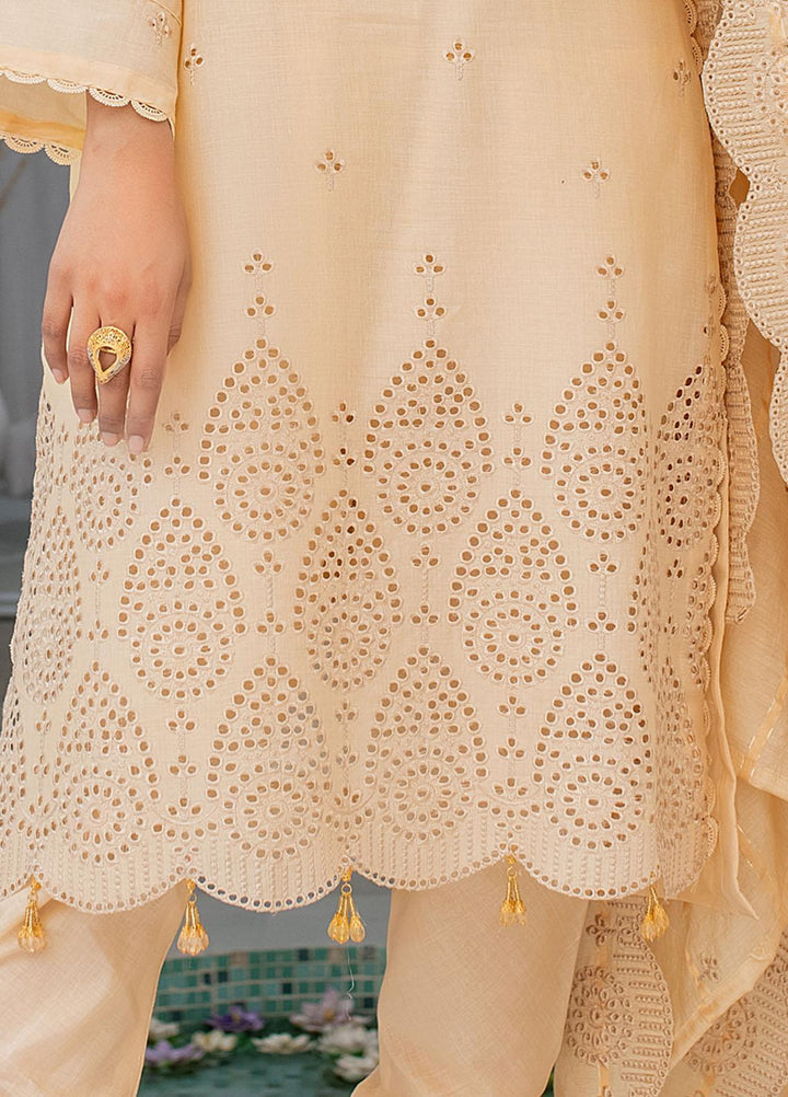 Mehru By Mahnur Embroidered Chikankari Lawn Suits Unstitched 3 Piece MN23MH D-04 - Eid Collection