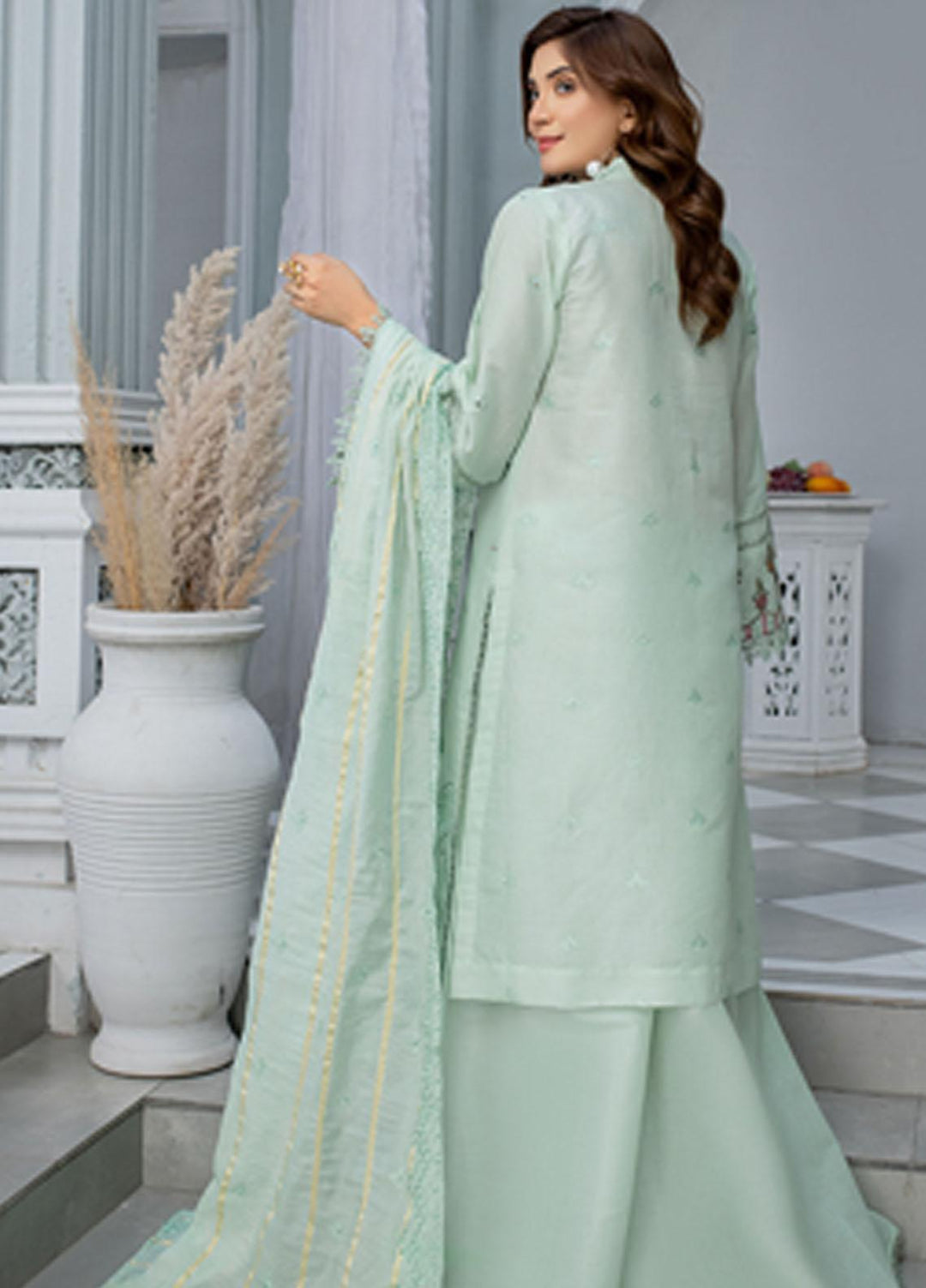 Mehru By Mahnur Embroidered Chikankari Lawn Suits Unstitched 3 Piece MN23MH D-06 - Eid Collection