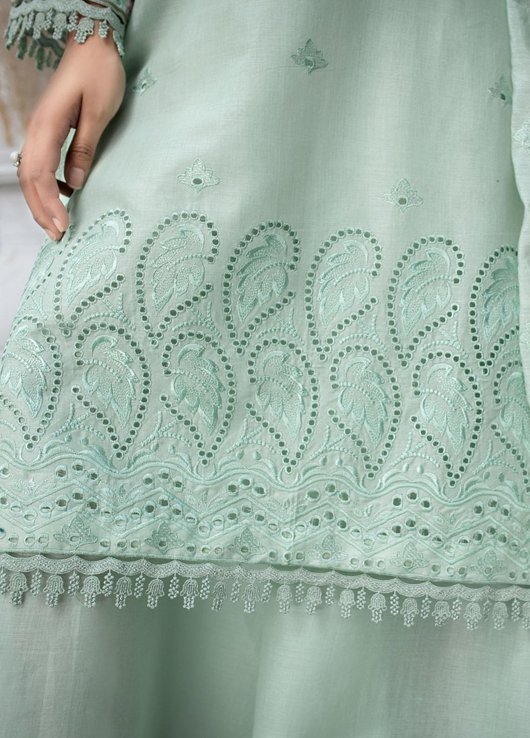 Mehru By Mahnur Embroidered Chikankari Lawn Suits Unstitched 3 Piece MN23MH D-06 - Eid Collection