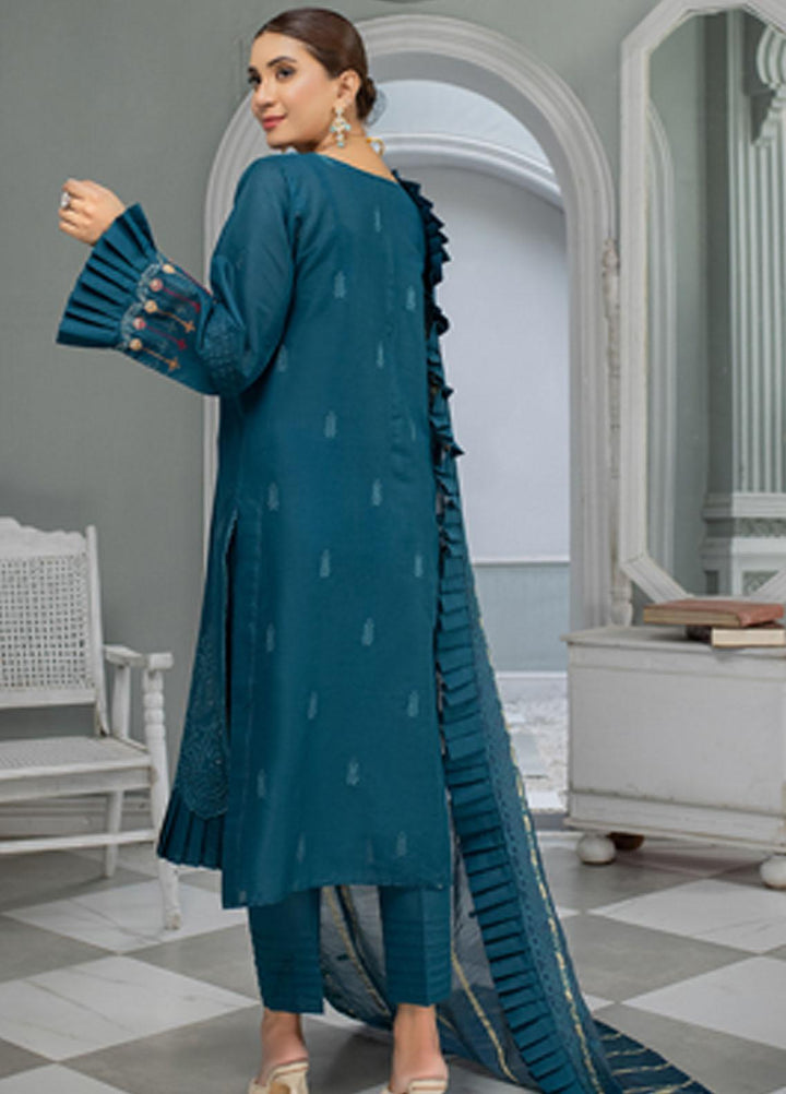 Mehru By Mahnur Embroidered Chikankari Lawn Suits Unstitched 3 Piece MN23MH D-10 - Eid Collection