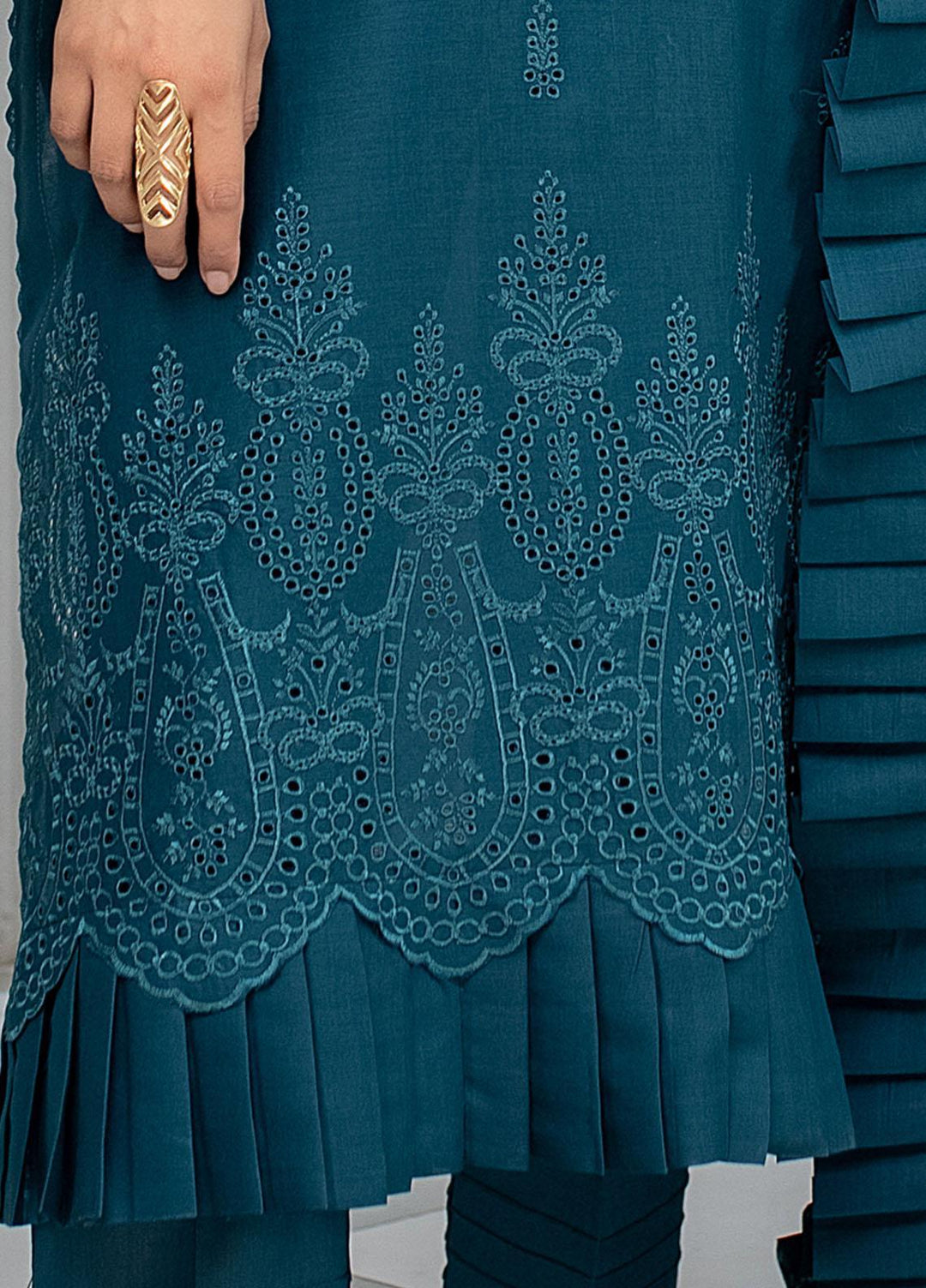 Mehru By Mahnur Embroidered Chikankari Lawn Suits Unstitched 3 Piece MN23MH D-10 - Eid Collection