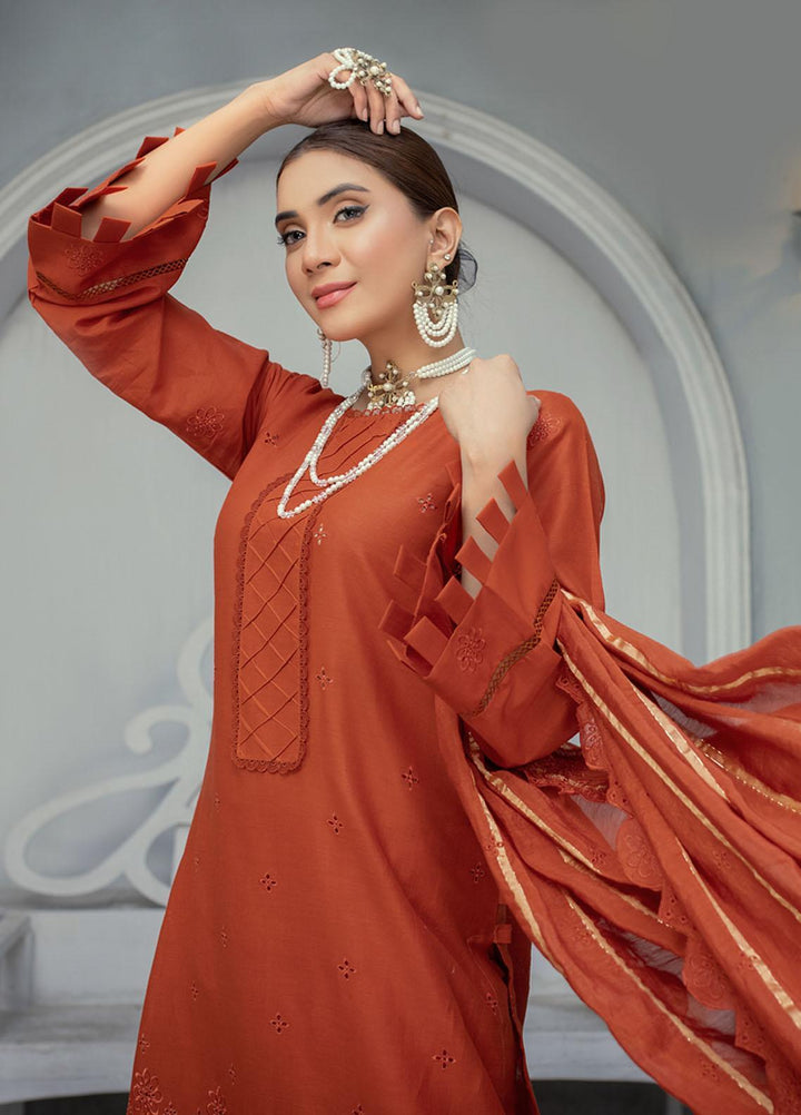 Mehru By Mahnur Embroidered Chikankari Lawn Suits Unstitched 3 Piece MN23MH D-11 - Eid Collection