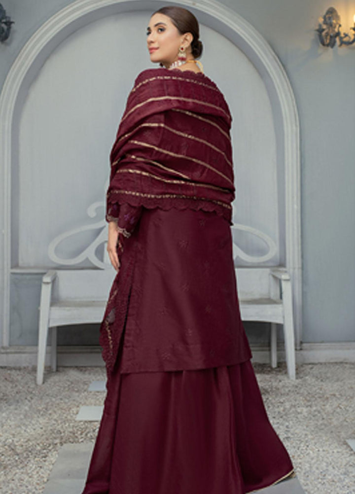 Mehru By Mahnur Embroidered Chikankari Lawn Suits Unstitched 3 Piece MN23MH D-12 - Eid Collection