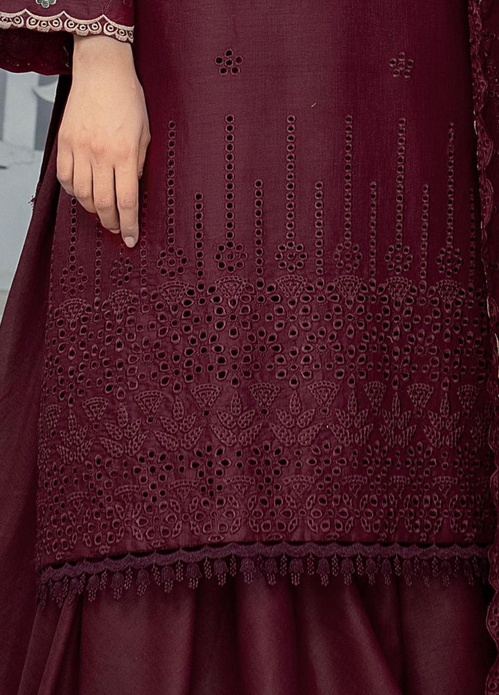 Mehru By Mahnur Embroidered Chikankari Lawn Suits Unstitched 3 Piece MN23MH D-12 - Eid Collection