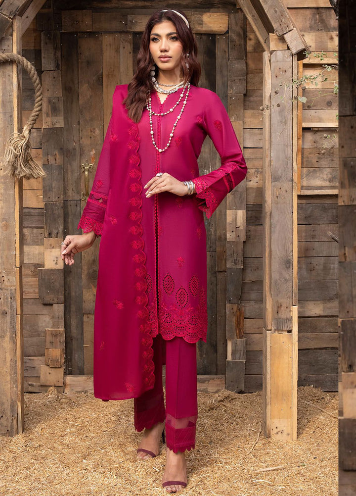 Mehru By Mahnur Embroidered Lawn Suits Unstitched 3 Piece MN24MR D-01 - Summer Collection
