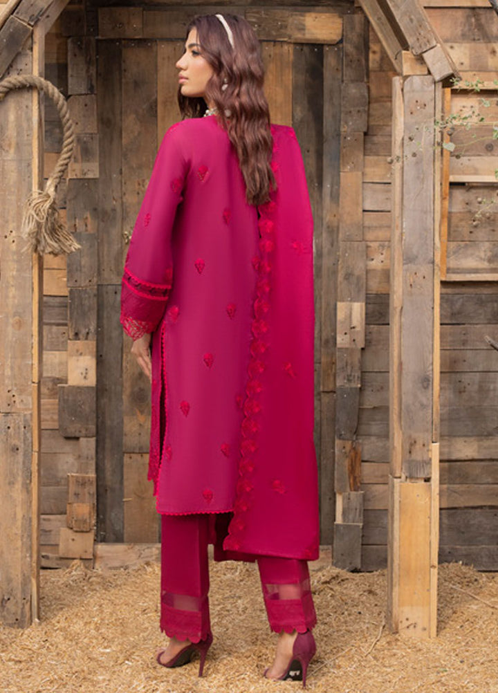 Mehru By Mahnur Embroidered Lawn Suits Unstitched 3 Piece MN24MR D-01 - Summer Collection