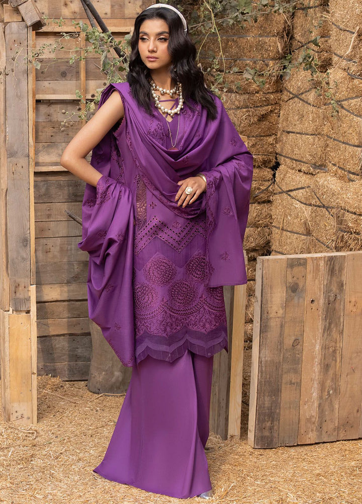 Mehru By Mahnur Embroidered Lawn Suits Unstitched 3 Piece MN24MR D-02 - Summer Collection