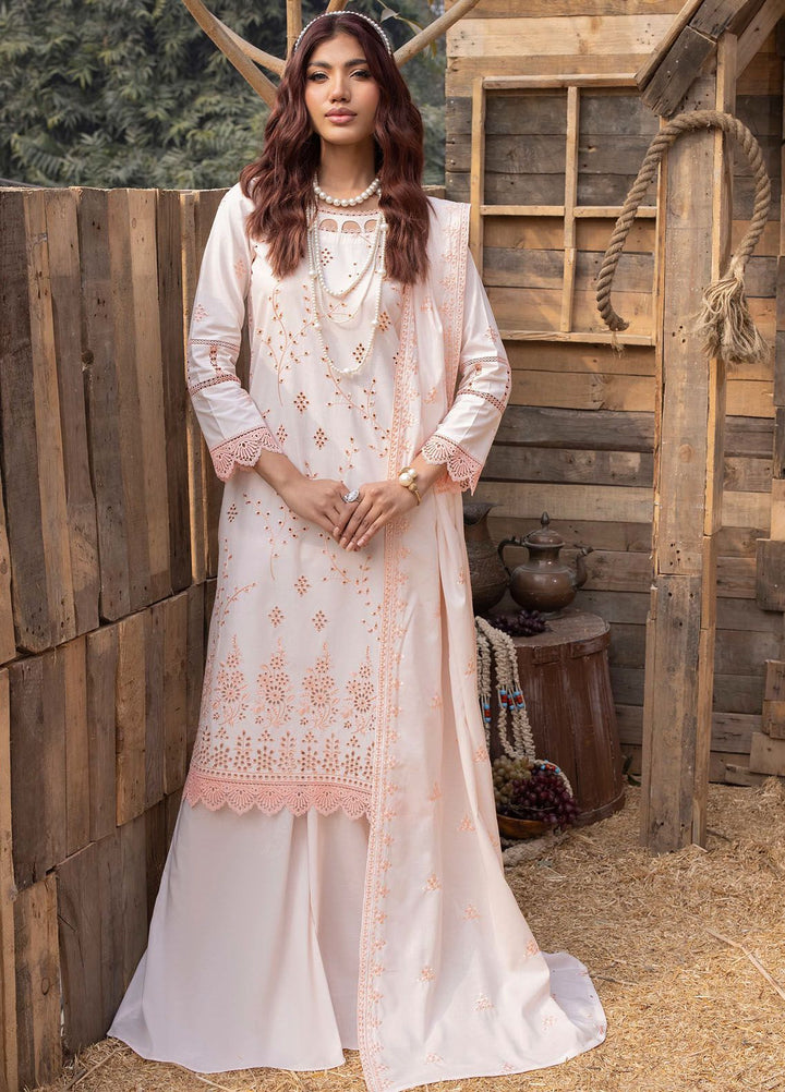 Mehru By Mahnur Embroidered Lawn Suits Unstitched 3 Piece MN24MR D-03 - Summer Collection