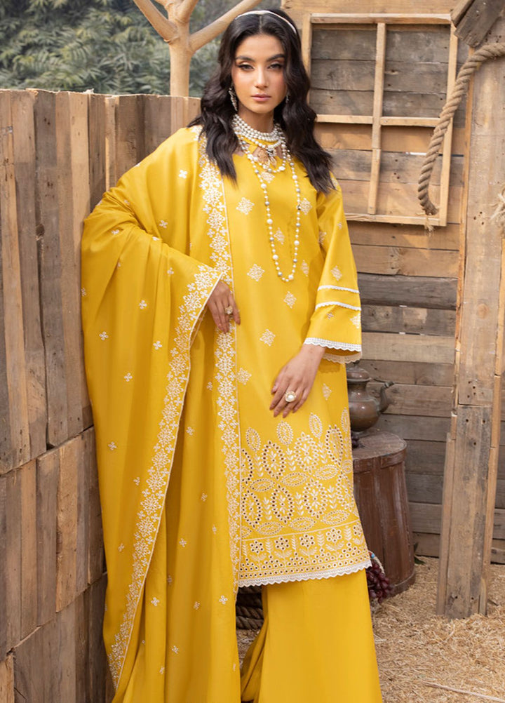 Mehru By Mahnur Embroidered Lawn Suits Unstitched 3 Piece MN24MR D-04 - Summer Collection