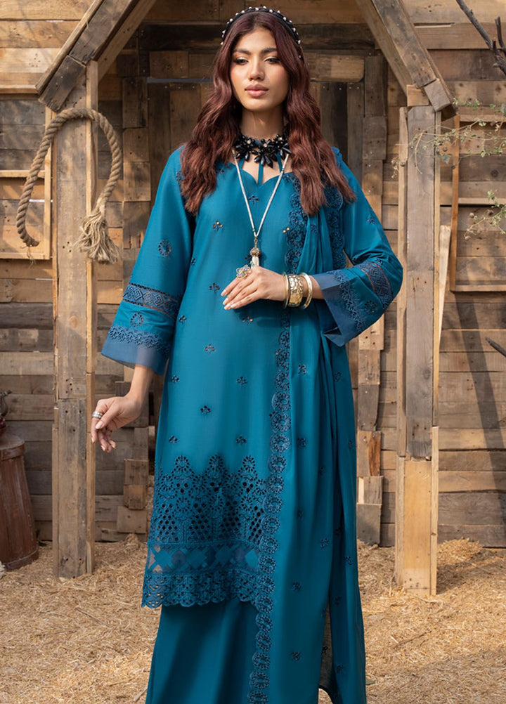 Mehru By Mahnur Embroidered Lawn Suits Unstitched 3 Piece MN24MR D-05 - Summer Collection