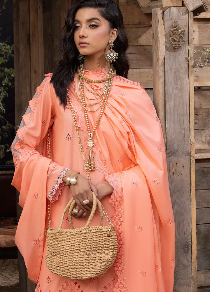 Mehru By Mahnur Embroidered Lawn Suits Unstitched 3 Piece MN24MR D-07 - Summer Collection