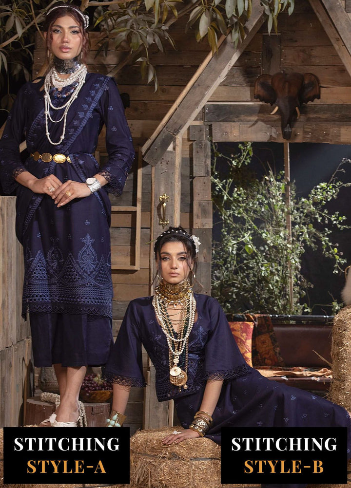 Mehru By Mahnur Embroidered Lawn Suits Unstitched 3 Piece MN24MR D-11 - Summer Collection