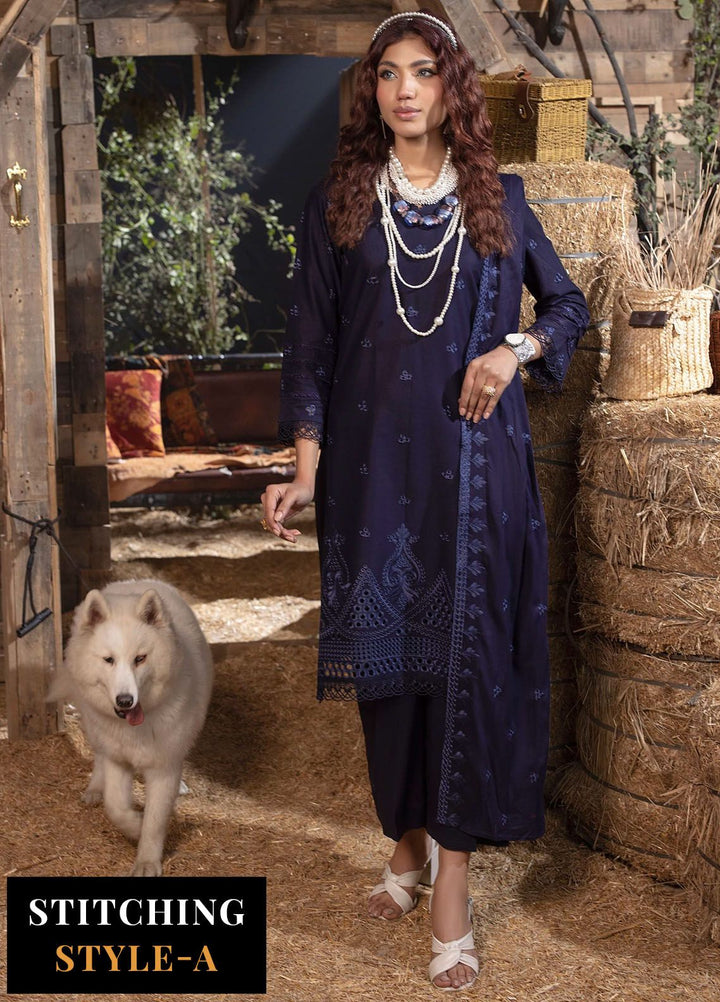 Mehru By Mahnur Embroidered Lawn Suits Unstitched 3 Piece MN24MR D-11 - Summer Collection