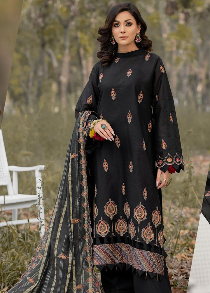 Mehru By Mahnur Embroidered Lawn Suits Unstitched 3 Piece MN23CK MEE-03 - Luxury Collection