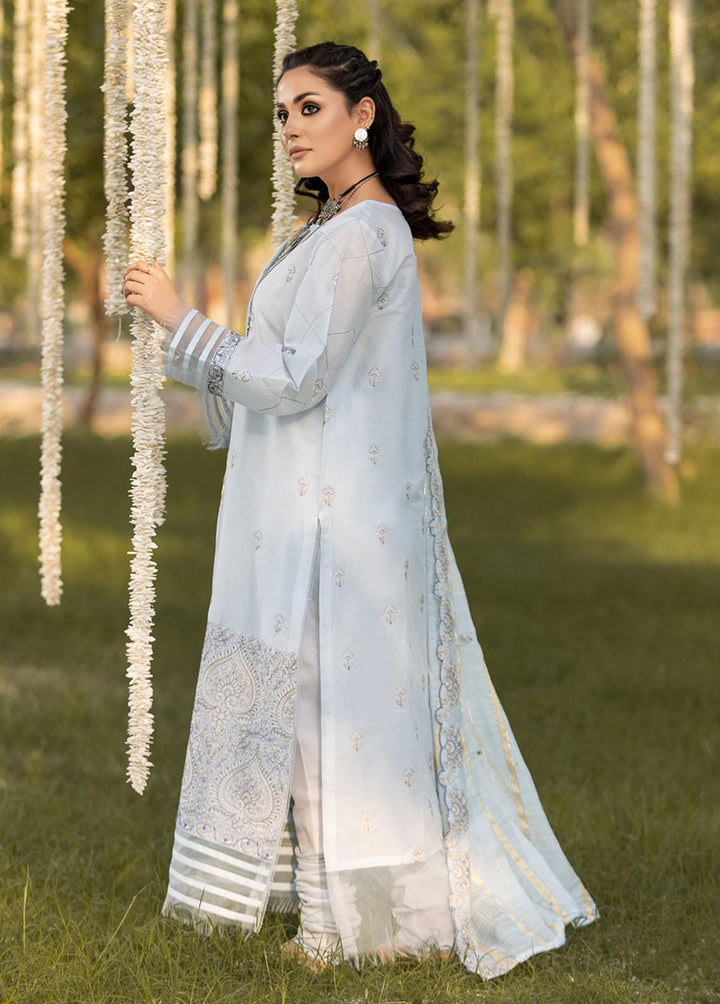 Mehru By Mahnur Embroidered Lawn Suits Unstitched 3 Piece MN23CK MEE-05 - Luxury Collection