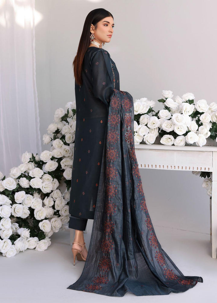 Mehru by Mahnur Embroidered Lawn Suits Unstitched 3 Piece MN23M 01 - Luxury Collection