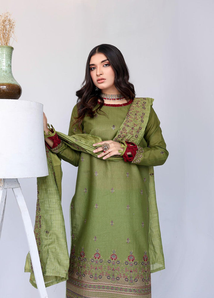 Mehru by Mahnur Embroidered Lawn Suits Unstitched 3 Piece MN23M 11 - Luxury Collection