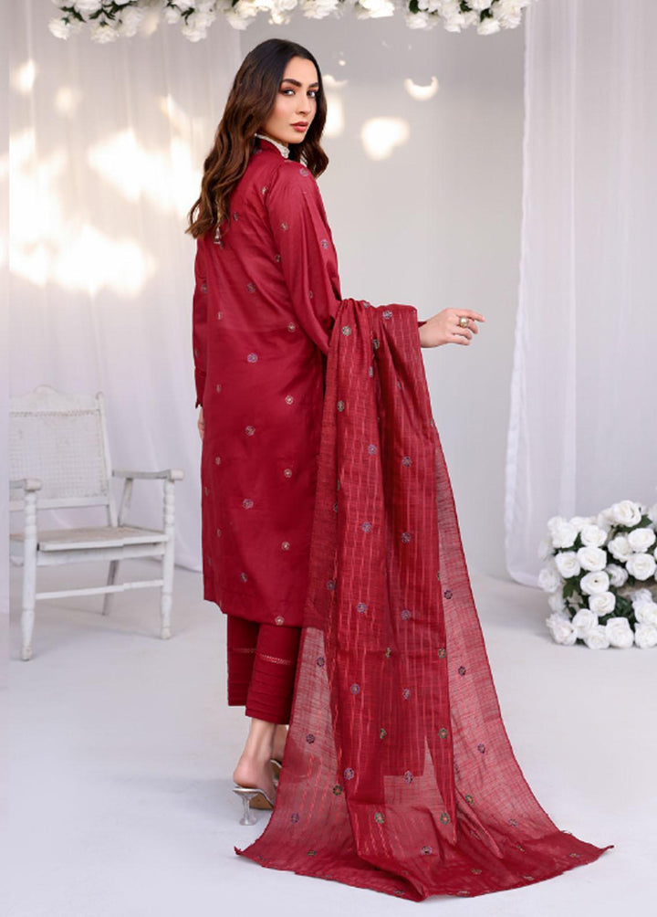 Mehru by Mahnur Embroidered Lawn Suits Unstitched 3 Piece MN23M 12 - Luxury Collection