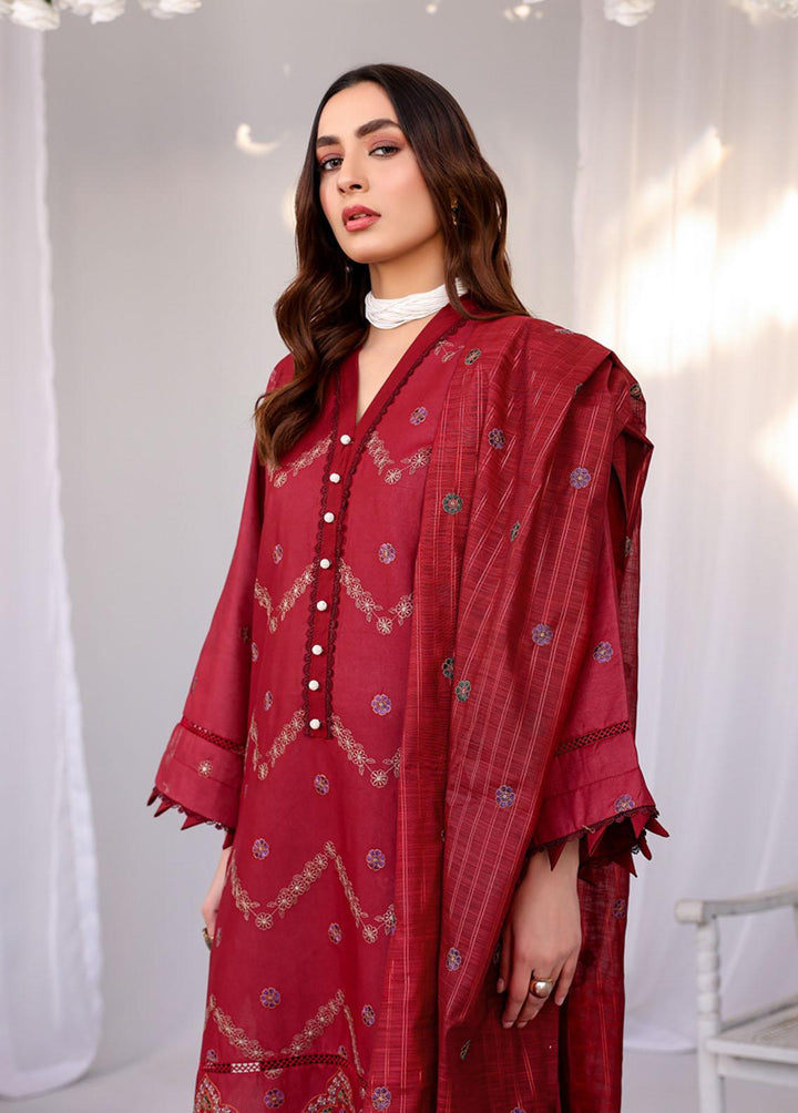 Mehru by Mahnur Embroidered Lawn Suits Unstitched 3 Piece MN23M 12 - Luxury Collection