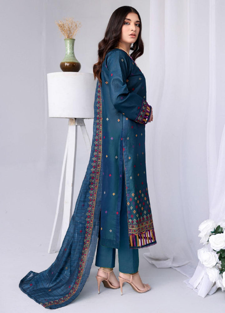 Mehru by Mahnur Embroidered Lawn Suits Unstitched 3 Piece MN23M 08 - Luxury Collection