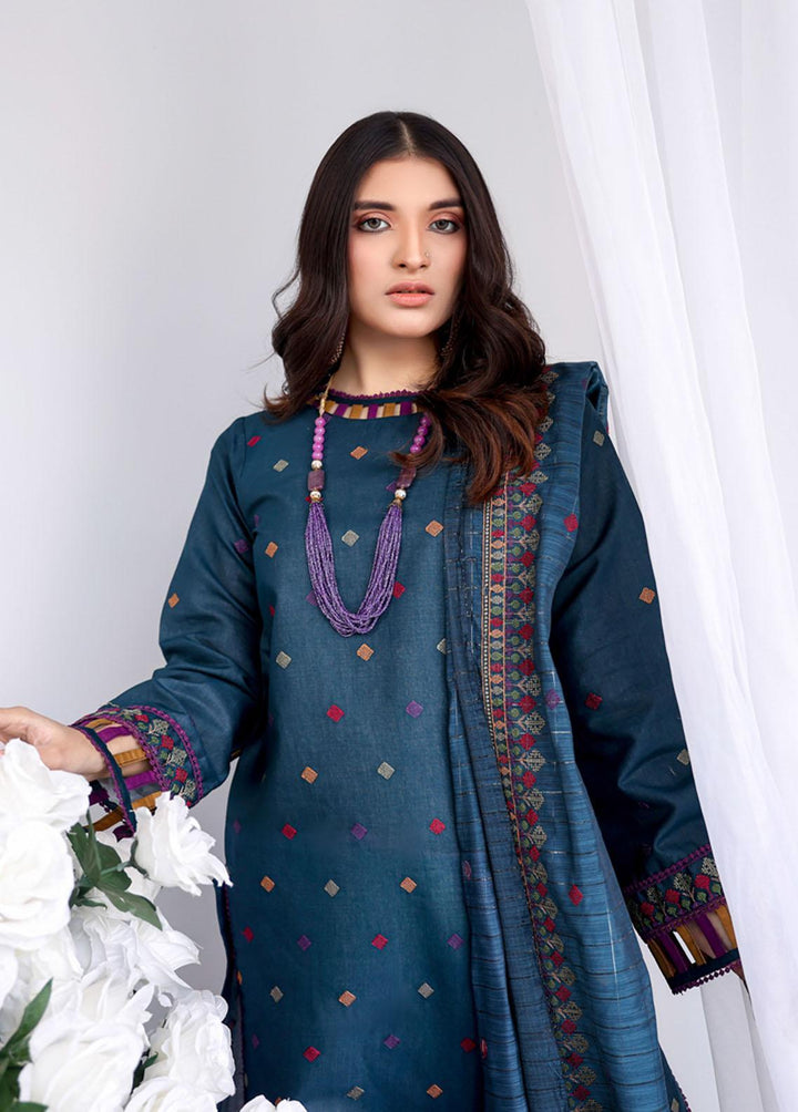 Mehru by Mahnur Embroidered Lawn Suits Unstitched 3 Piece MN23M 08 - Luxury Collection