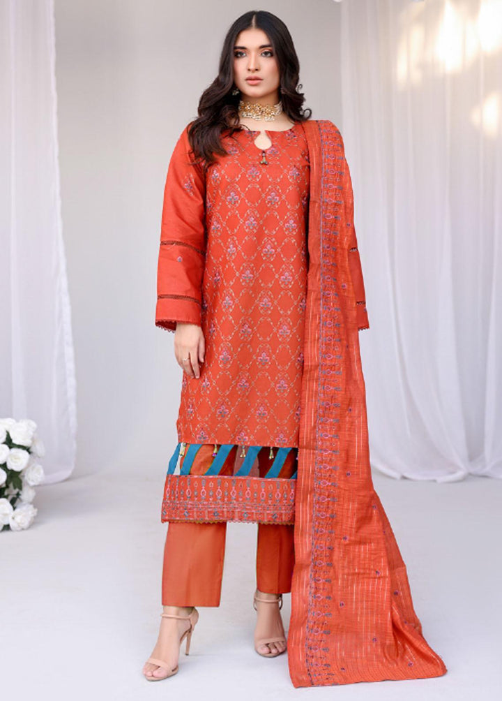 Mehru by Mahnur Embroidered Lawn Suits Unstitched 3 Piece MN23M 09 - Luxury Collection