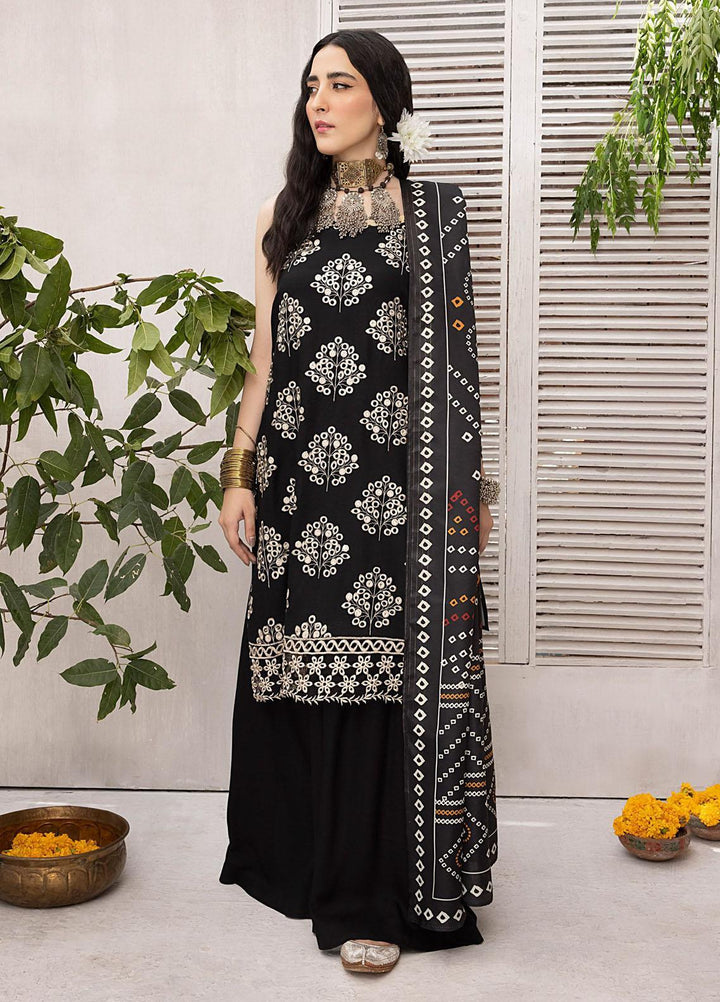 Mehru By Mahnur Embroidered Linen Suits Unstitched 3 Piece MN23MSL D-03 - Winter Collection